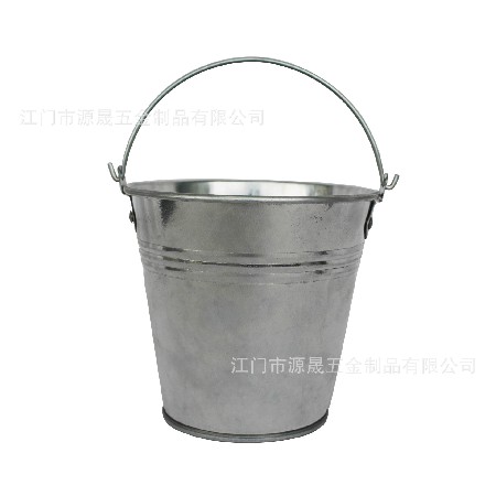跨境貨源馬口鐵迷你薯?xiàng)l桶小號(hào)金屬冰桶鍍鋅鐵1升圓形鐵皮桶定制