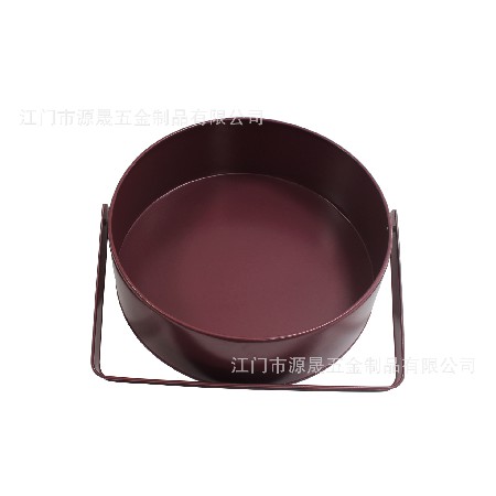鍍鋅鐵提籃浴室收納廚房金屬收納籃子圓形廚房?jī)?chǔ)物籃收納筐收納籃