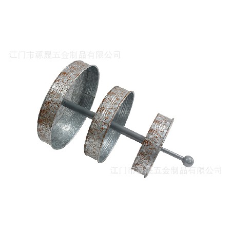 定制馬口鐵多層蛋糕盤(pán)歐式創(chuàng)意甜品臺(tái)圓形金屬鍍鋅鐵藝三層蛋糕盤(pán)