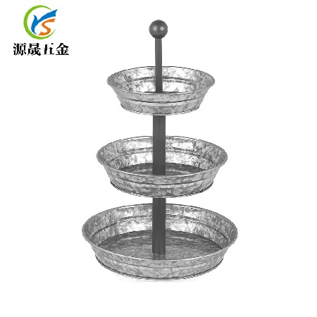 小號金屬三層蛋糕盤架子點(diǎn)心架水果盤蛋糕盤蛋糕架三層鐵藝果盤