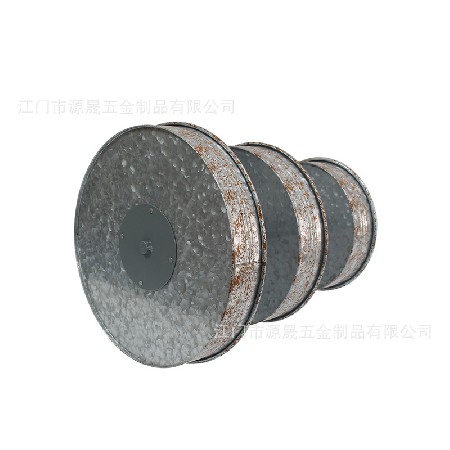 定制馬口鐵多層蛋糕盤(pán)歐式創(chuàng)意甜品臺(tái)圓形金屬鍍鋅鐵藝三層蛋糕盤(pán)