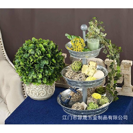 小號金屬三層蛋糕盤架子點(diǎn)心架水果盤蛋糕盤蛋糕架三層鐵藝果盤