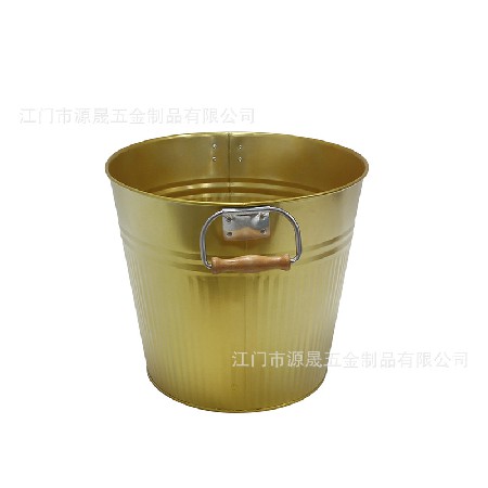 定制 新款 冰桶不銹鋼 加厚雙耳金屬?gòu)V告促銷酒吧橢圓干冰桶